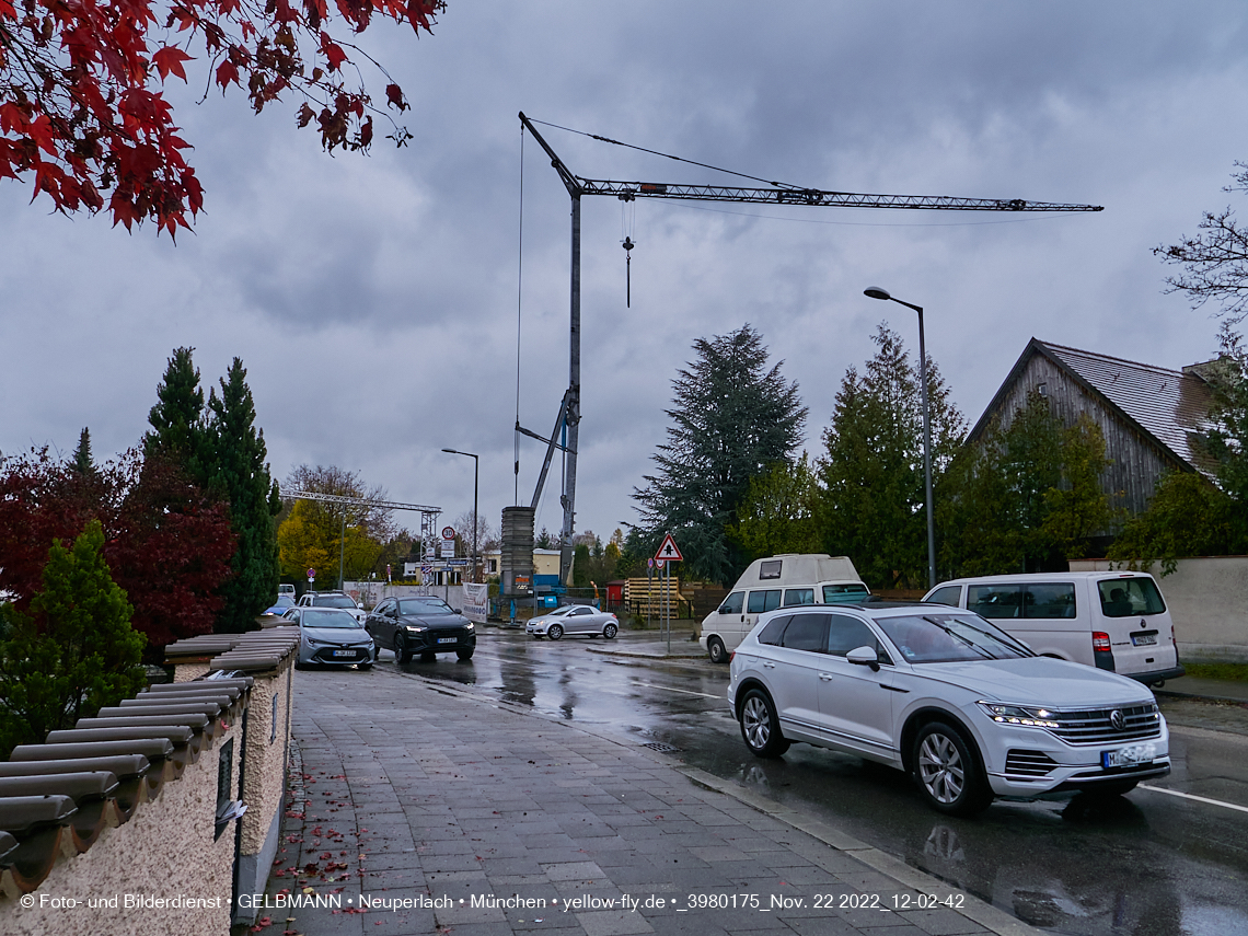 22.11.2022 - Neubau eines Mehrfamilienhause in der Niederalmstraße 16 in Neuperlach-Trudering
